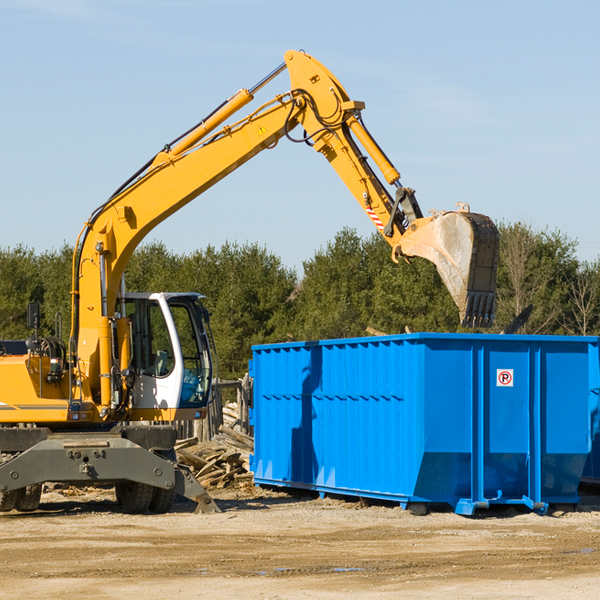 are there any restrictions on where a residential dumpster can be placed in Chatham MI